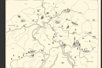 design vector maps for city, site, event, and travel use
