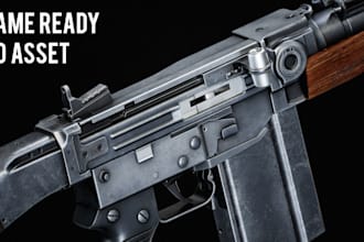 create realistic, high quality, game ready 3d assets