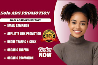 do solo ads campaign affiliate marketing link MLM promotion clickbank marketing