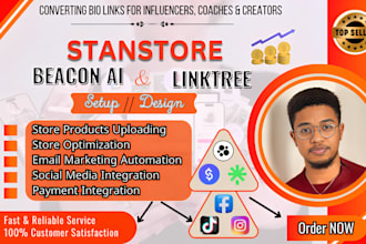 setup and optimize your bio link pages with beacon ai, linktree, and stan store