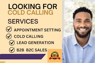 offer b2b b2c coldcalling, realestate coldcalling,cold call, telemarketing sales