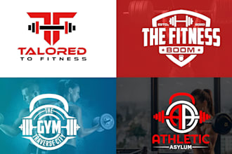 design physical, fitness, bodybuilding, gym logo with in 8 hours