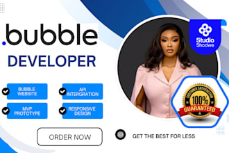 build bubble app, bubble io mvp web app, bubble io saas website app developer