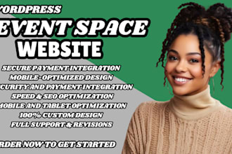 event space website and online venue reservation website for banquet hall
