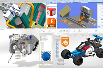 do cad designs hard surface modeling 3d product design stl fusion 360 solidworks
