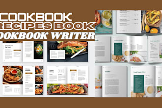 write cookbook recipe book, cookbook design and formatting as cookbook writer