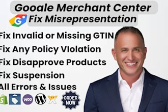 fix google merchant center misrepresentation, gmc suspension and shopping ads