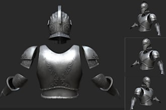 3d cosplay model 3d armor 3d weapon  wearable cosplay 3d props for 3d printing
