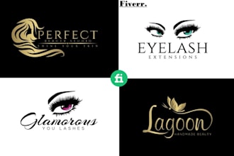 do luxury skin care, spa salon, massage, beauty and cosmetics logo design