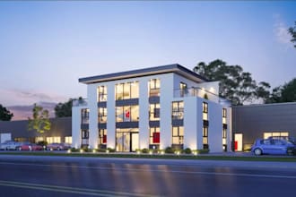 renew 3d jewelry retail store,shoping mail,exterior design,car park,garden decor
