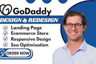 create modern godaddy website design godaddy ecommerce with seo optimization