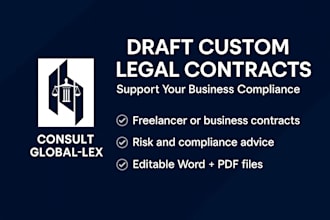 draft and review business legal contracts and agreements