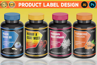do label design, product label and supplement label design
