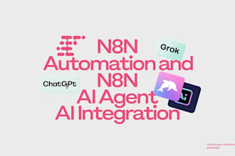 develop n8n ai agent n8n automation n8n work flow setup n8n api integration