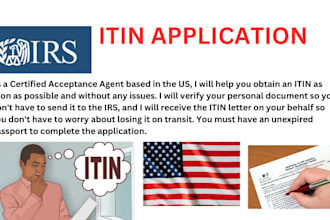 do itin US tax filing 1040 1065 1120 return as irs caa