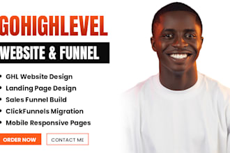 design gohighlevel website, ghl sales funnel, gohighlevel landing page expert