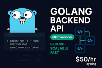 build or fix a secure and scalable backend in golang