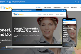 handyman website plumbing roofing construction website solar hvac wiring website