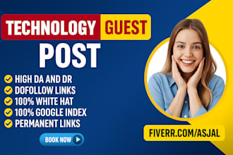 do tech guest post, technology backlink on high da USA tech blog