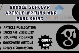 write and publish article in google scholar peer reviewed index journal