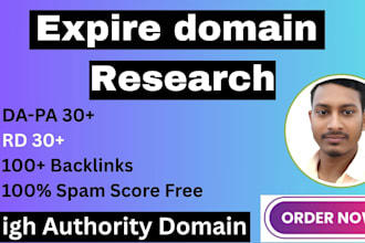research powerful expired domains having DR da 90 links
