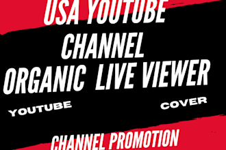 do USA youtube live viewers organic promotion for channel
