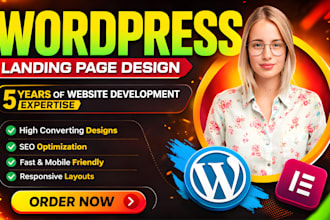 design wordpress landing page