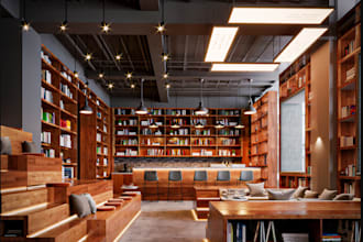 renovate modern office, conference room, lobby design,working space, 3d interior