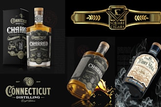 design a luxury cigar band with classic or modern style