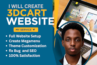 design and develop costomize your shift4shop or 3dcart website