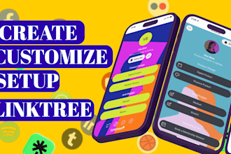 setup linktree landing page bio link beacons for social media