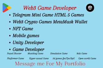 telegram mini game using unity 2d 3d