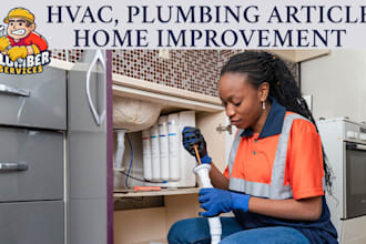 write DIY, plumbing, hvac home improvement article instructional training manual