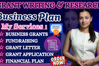 do grant writing, fundraising, grant proposal, grant research and grant letter
