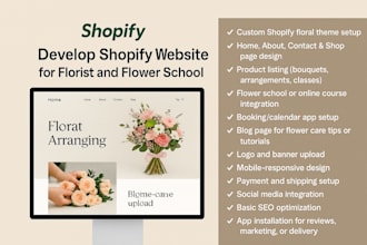 do shopify florist store shopify ecommerce website development 3d shopify banner
