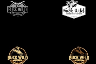 design a unique rodeo production logo with free source files