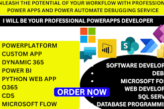 create powerapps application business automate, powerapps ,canvas app mda spfx