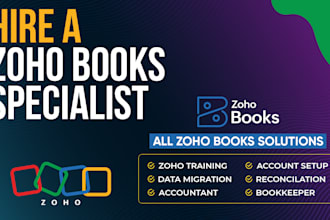 simplify accounting with zoho books setup, taining and management