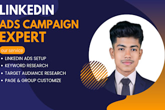 create and manage high converting linkedin ad campaigns for b2b leads