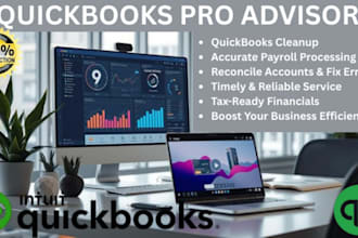 quickbooks accounts clean up and run payroll