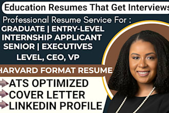 write internship, entry, senior, executive level, CEO, vp, federal resume, cv