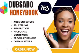 setup booksy  honeybook workflow automation simplybook dubsado account
