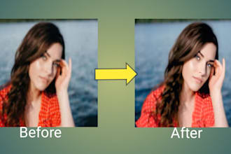 do photo enhancement and blurry image restoration