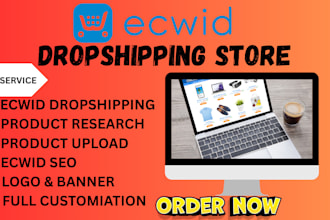 create ecwid ecommerce seo dropshipping  store via pocket syncee printiful