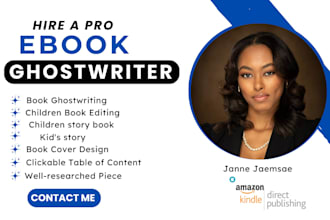 be childrens book ghost writer book editor non fiction ghostwriter book writer