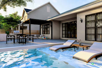 do landscape design, landscape planning, 3d landscape of backyard front yard