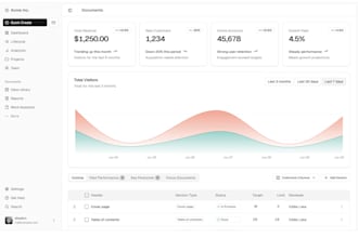 create a responsive nextjs admin panel web app with custom UI
