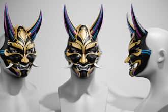do modelling cosplay prop model for 3d printing