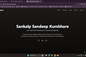 create a stunning personal or business portfolio website