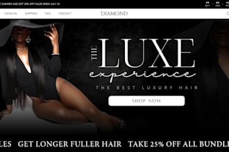 design hair extension shopify store hair extension website hair extension store